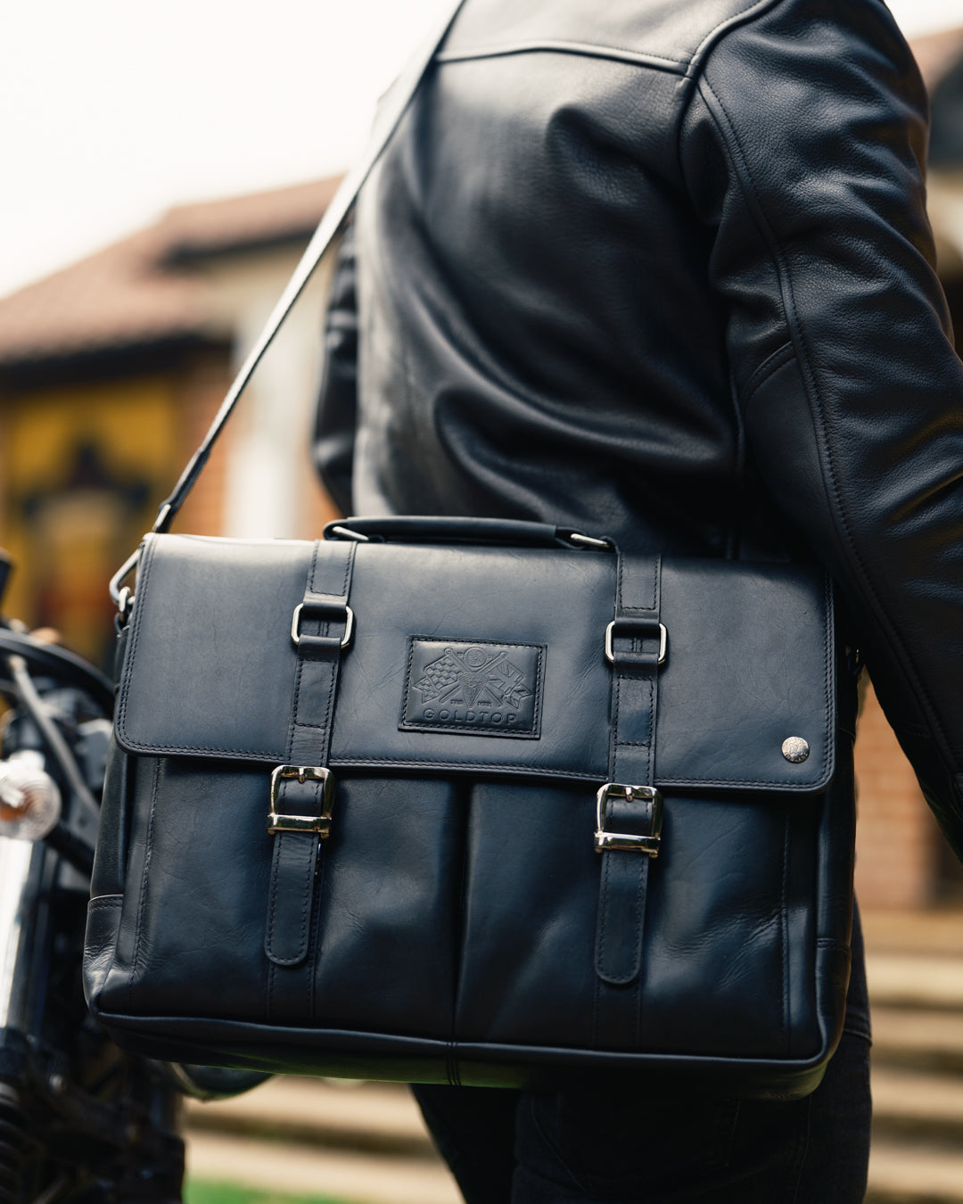 Leather Messenger Bag