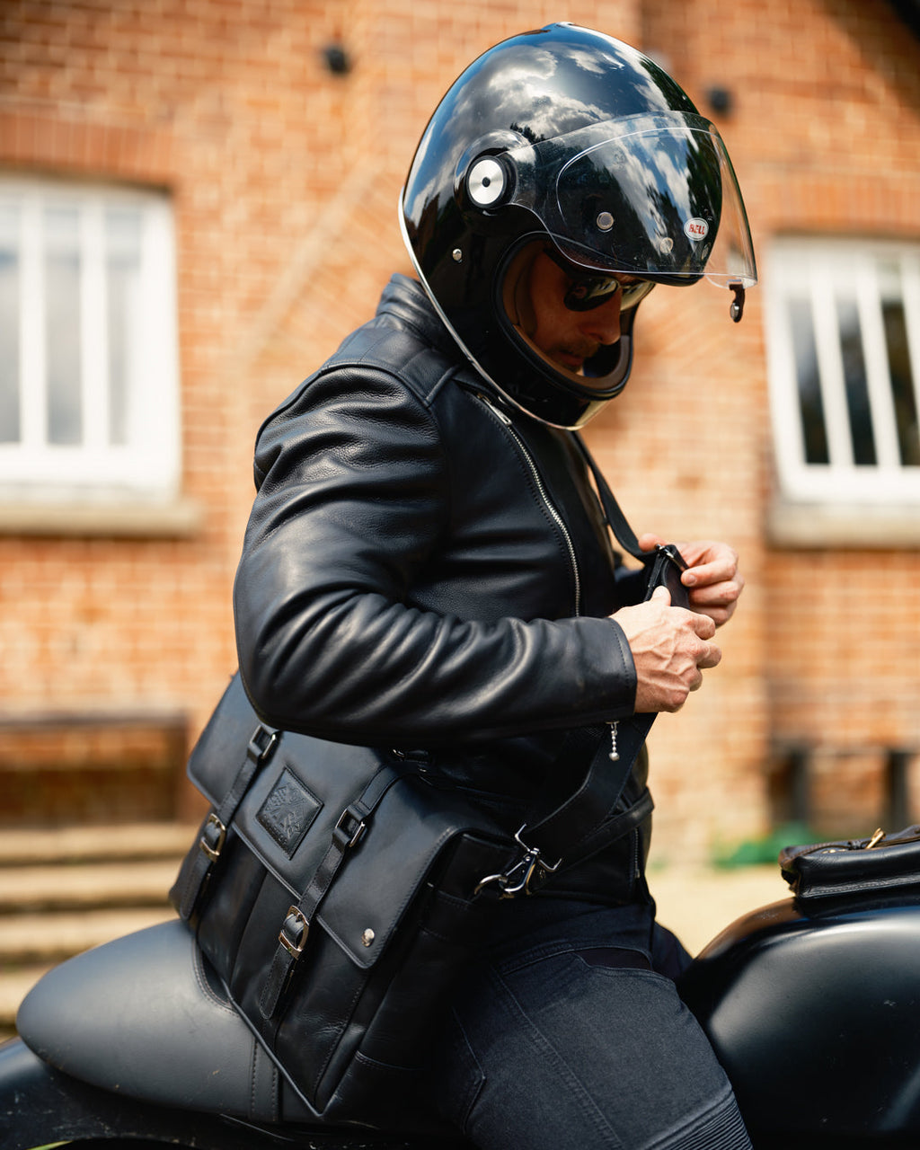 Leather Messenger Bag